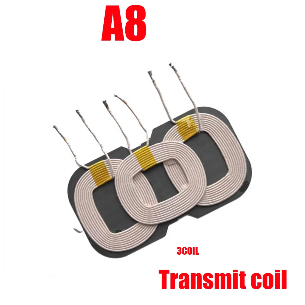 Imagem -04 - Carregador sem Fio Transmitindo Bobina Recebendo Bobina Placa de Isolamento Magnético Receptor Faça Você Mesmo Carregando Placa de Circuito qi