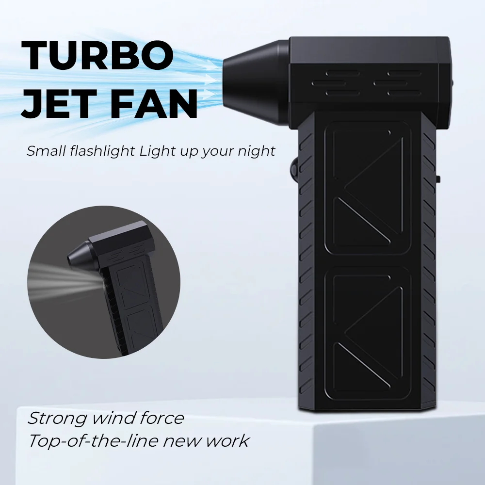 منفاخ هواء قوي 990000 دورة في الدقيقة مروحة عنيفة بدون فرش مكنسة كهربائية للغبار رياح قوية 60 متر/الثانية منفاخ نفاث توربو من النوع C لإعادة الشحن