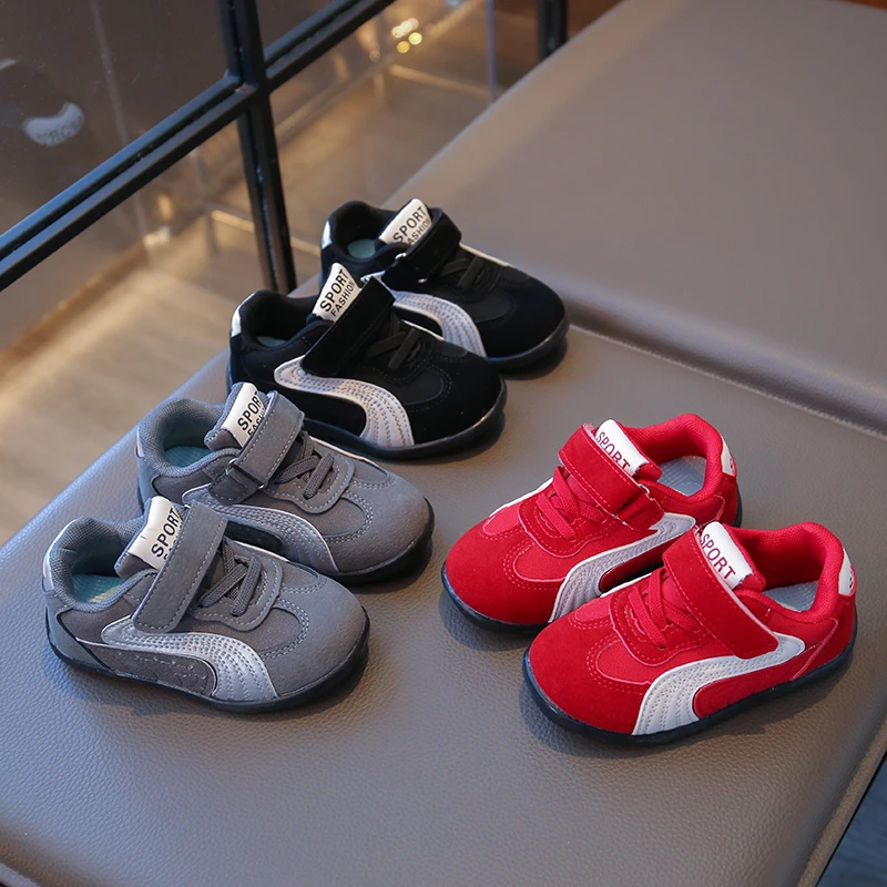 

Модная спортивная обувь для детей, эргономичные детские кроссовки из искусственной кожи, детские кроссовки на мягкой подошве, теннисная обувь для мальчиков и девочек