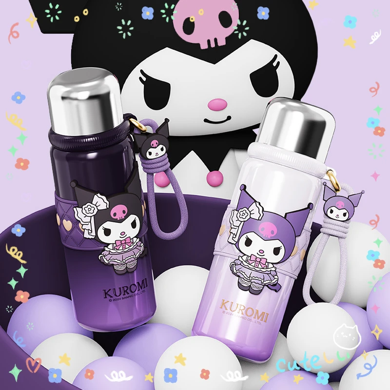 

Miniso Sanrio Kuromi чашка для воды Kawaii милый аниме мультфильм косплей Портативный Открытый Спорт Cinnamoroll Hello Kitty большая емкость