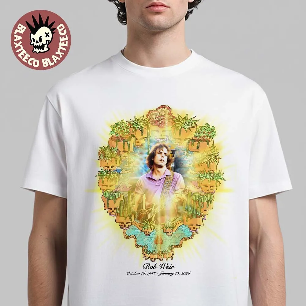 RIP Bob Weir Tribute Rest In Peace White men T Shirt