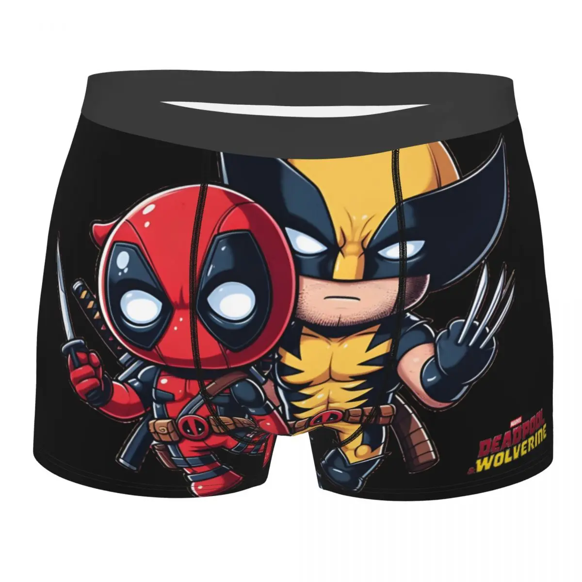 Bóxer de película de Deadpool para hombre, ropa interior con estampado de Disney, Marvel, Deadpool y Lobezno