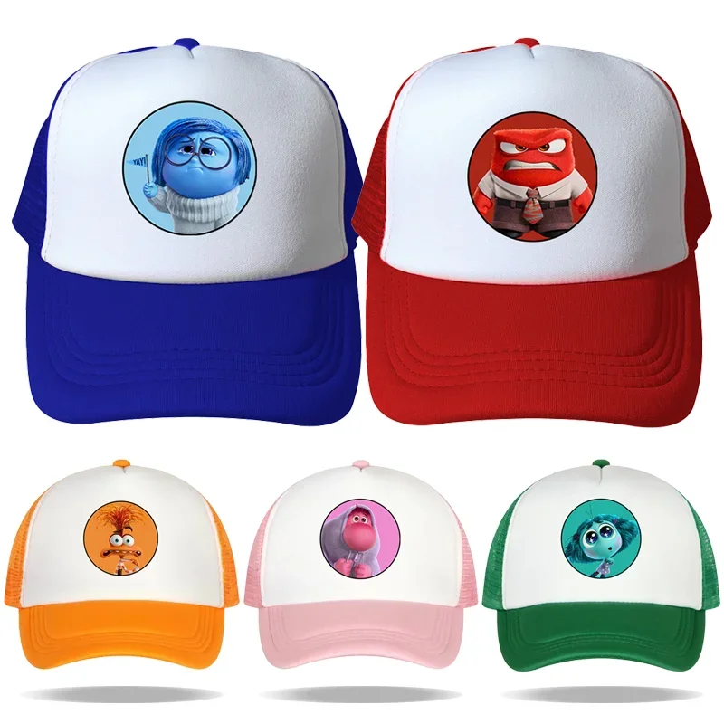 Inside Out 2 Baseball Cap Girls Women Hip Hop Disney Cartoon Hat Adult Summer Sunhat Parent-child Outdoor Sport Shade Caps Gift