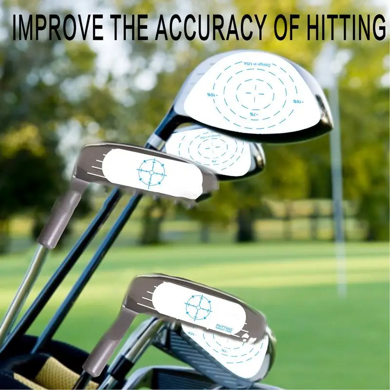 

Strike Tape Golf Swing Training Club Tape 7-in-1 Golf Putter Sticker Labels For Outdoor Course Improve Swing Accuracy And