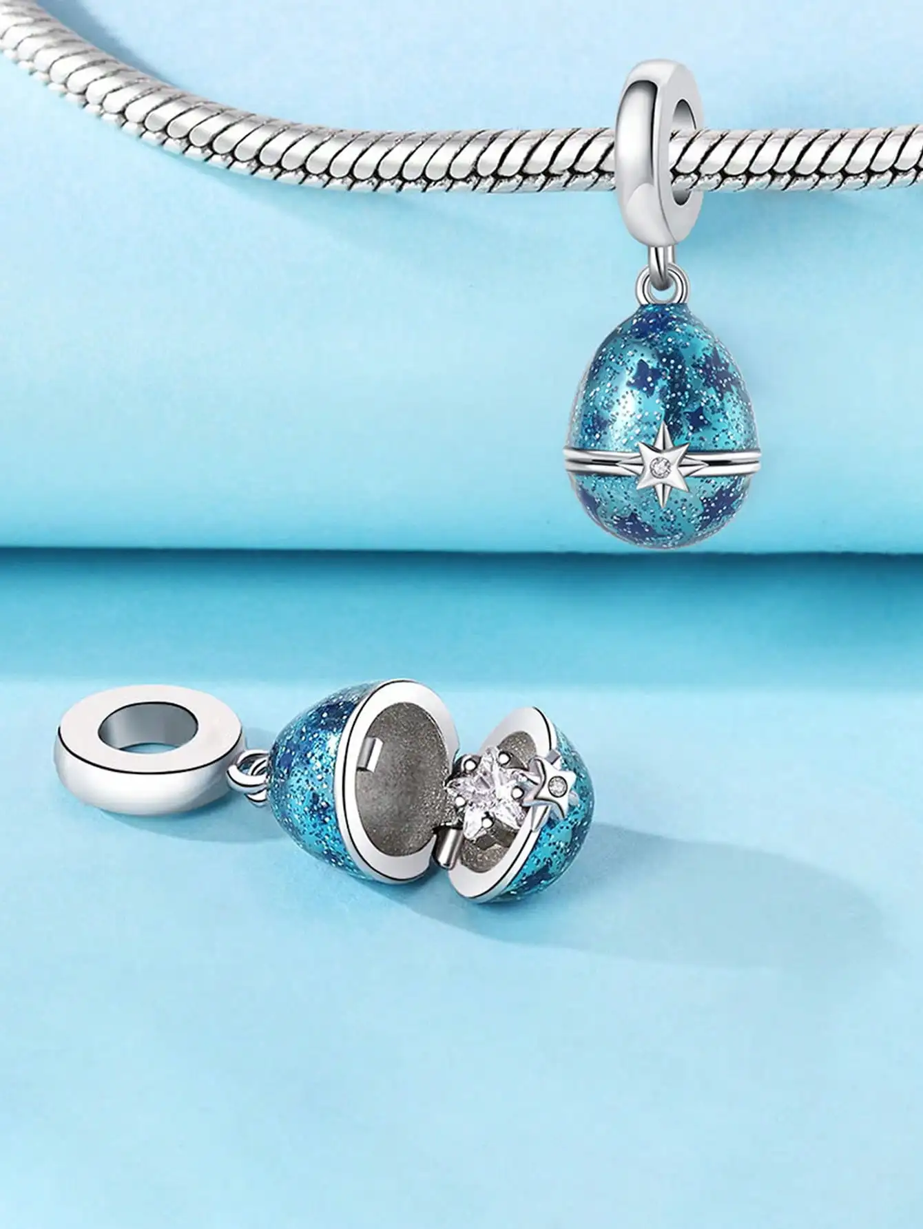 Charms Plata Silver Colors Wonderland Dreaming Rabbit Clock Beads  Pendant for Original Bracelet for Women DIY Jewelry Love Gift