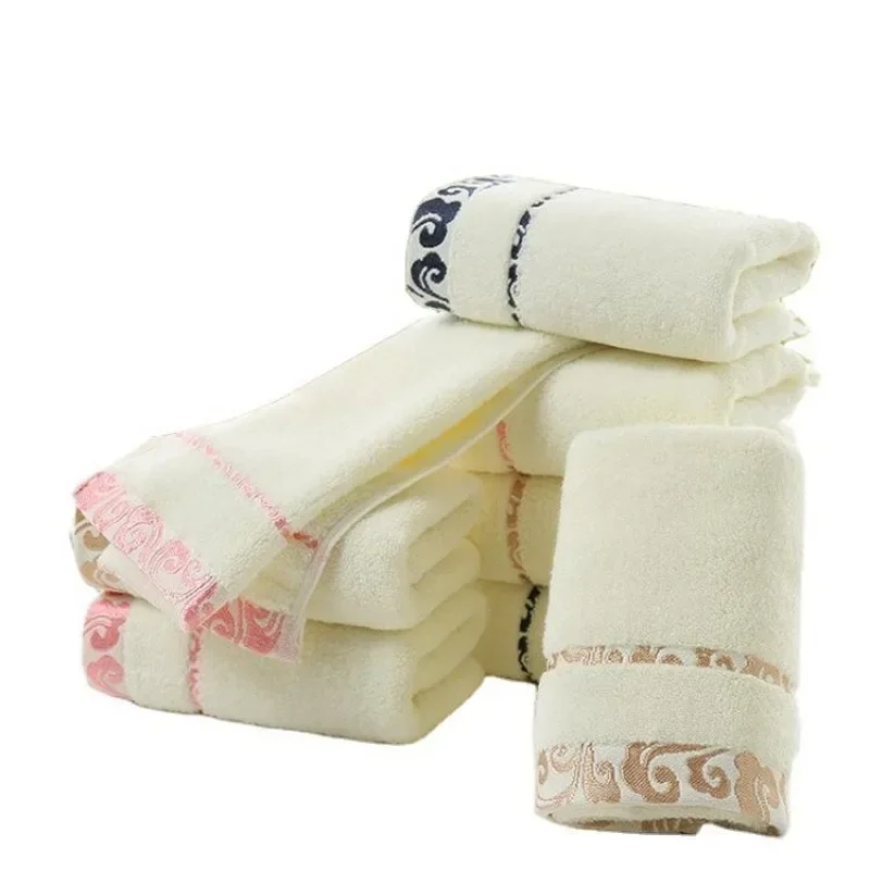 Towel Set Thick Soft Print Bath Hand Hotel Spa Face Kitchen Hair Towel For Adults and Kids toalha de banho havlu toallas recznik