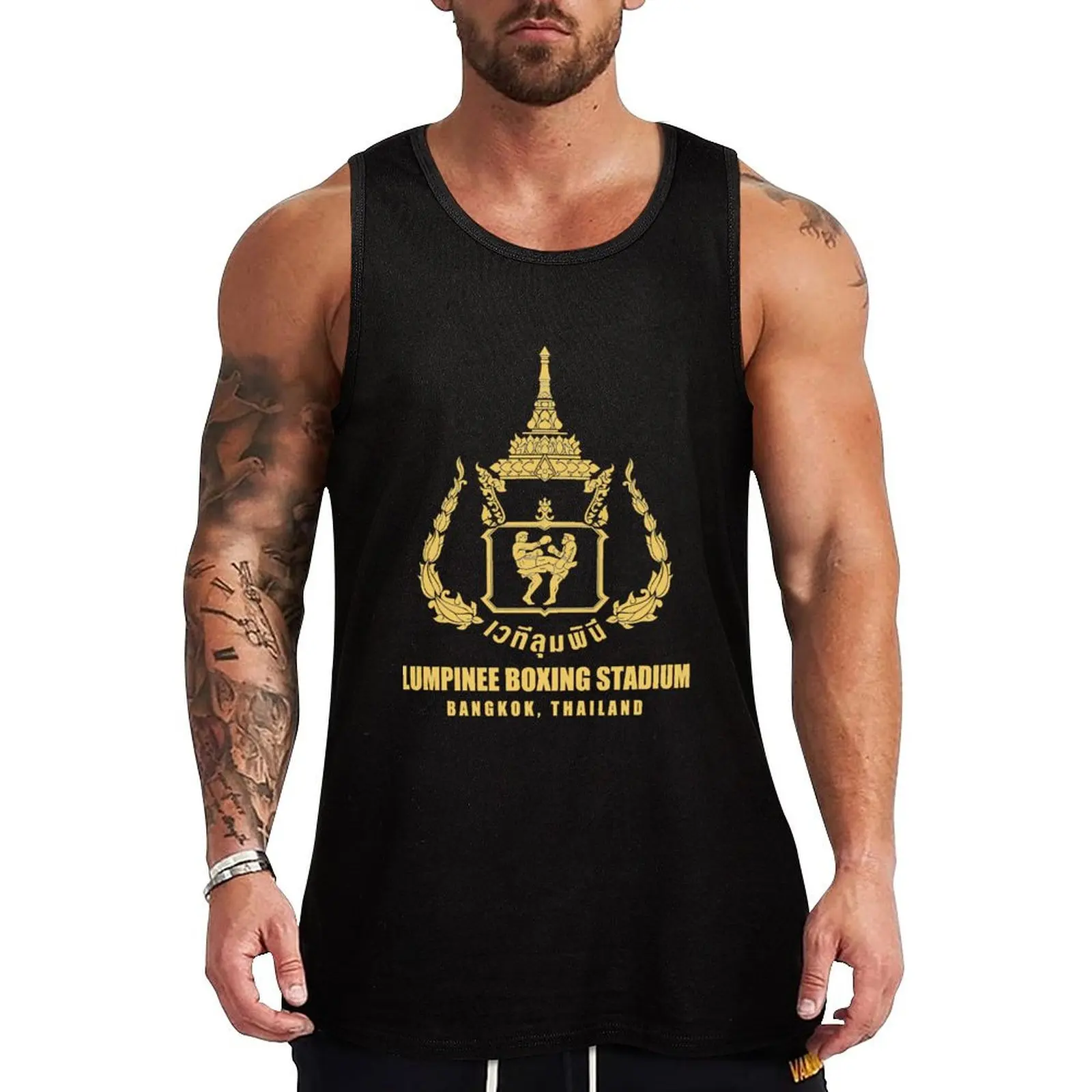 

LUMPINEE MUAY THAI BOXING STADIUM THAILAND Essential Tank Top Man summer clothes summer 2024 T-shirt Men's gym clothing men