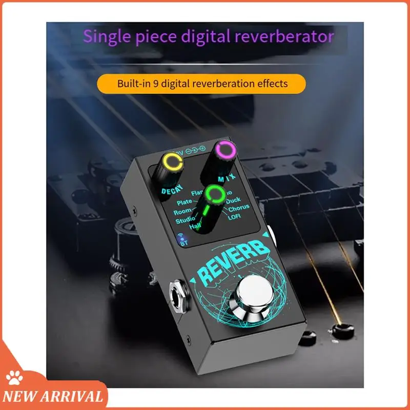 

Guitar Digital Reverb Effector Reverb Effect Pedal Device Built-In 9Digital Reverb Based True Bypass Guitars Accessories