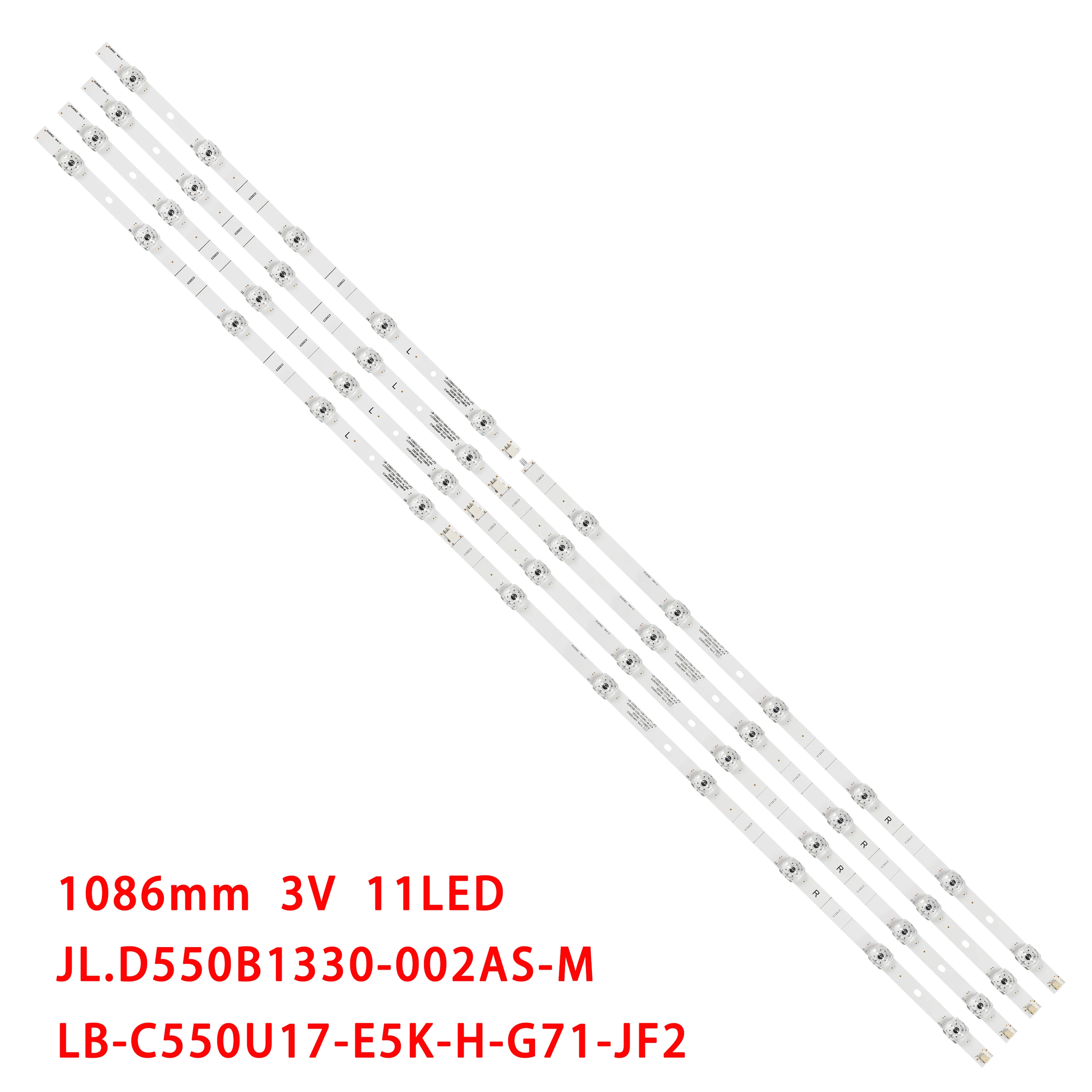 LED Backlight Strips for LB-C550U17-E5K-H-G71-JF2 PT550UD PTC550UD JL.D550B1330-002HS-M_V01 JL.D550B1330-002AS-M_V04 LB-C550U17