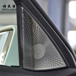 For Mercedes Benz C Class W204 2008-2014 Car Door Panel Loudspeaker Pad Stereo Audio Speaker Cover Frame Interior Accessories