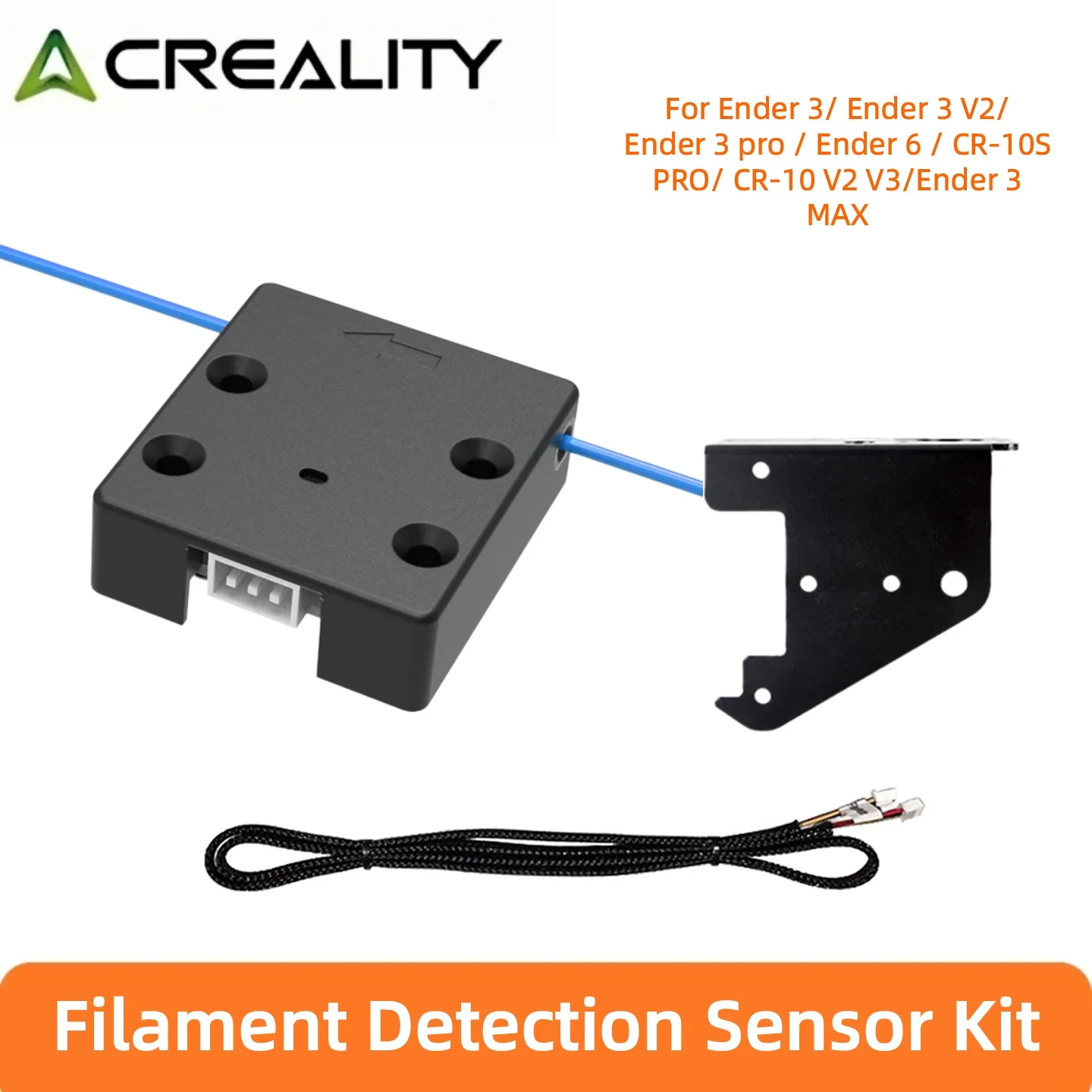Official Creality Ender 3 V2 Filament Runout Sensor Smart Filament Break Detection Detector for Ender 3/Pro/Max/Ender 5 Plus