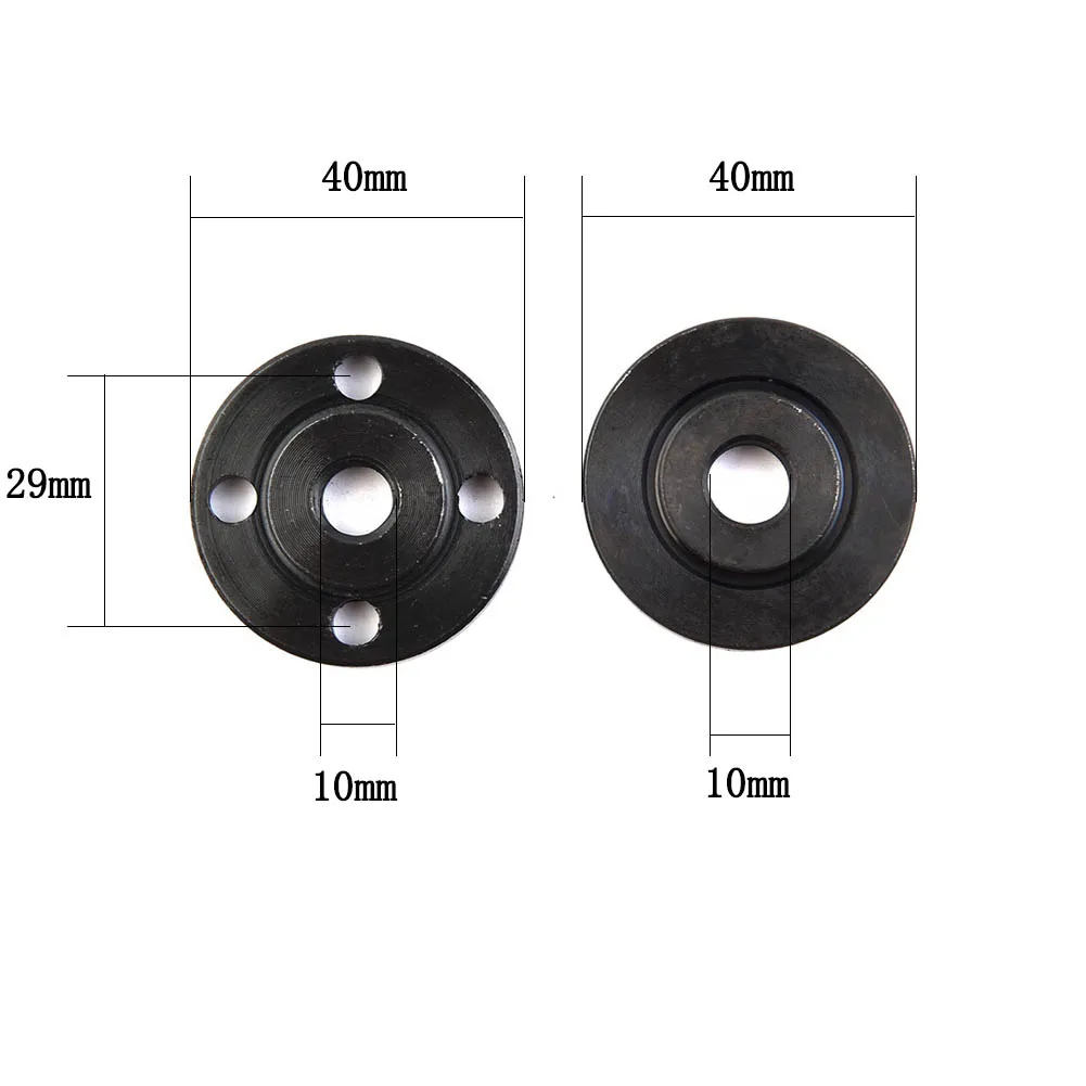 2pcs Thread Angle Grinder Flange Nut Set Tools Metal Replacement 14mm Spindle Thread for Power Tool Grinders Steel Lock Nuts