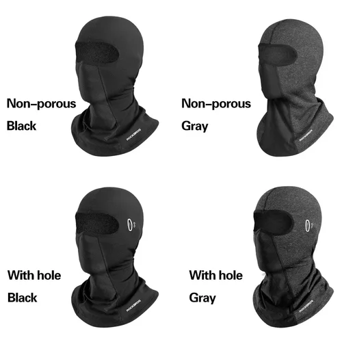 Imagen 2 del producto ROCKBROS-pasamontañas para hombre y mujer, gorro de invierno para motocicleta, gorros cálidos con forro para casco de ciclismo, equipo lavable transpirable a prueba de viento