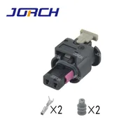 Conector de sensor de impacto para coche, enchufes automáticos impermeables, 2 pines, para VW, Audi, 4F0973702/0-2112986-1/1-1718643-1, 10 juegos