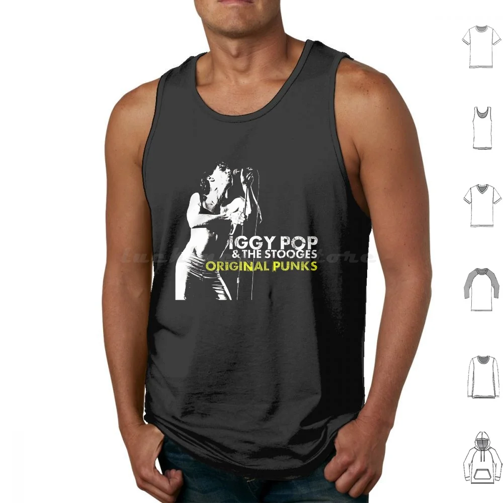 Himself Iggy Pop The Stooges Iggy Pop The The Stooges Punk Tank Tops Vest Sleeveless Band Indie Iggy Pop The The Stooges Iggy