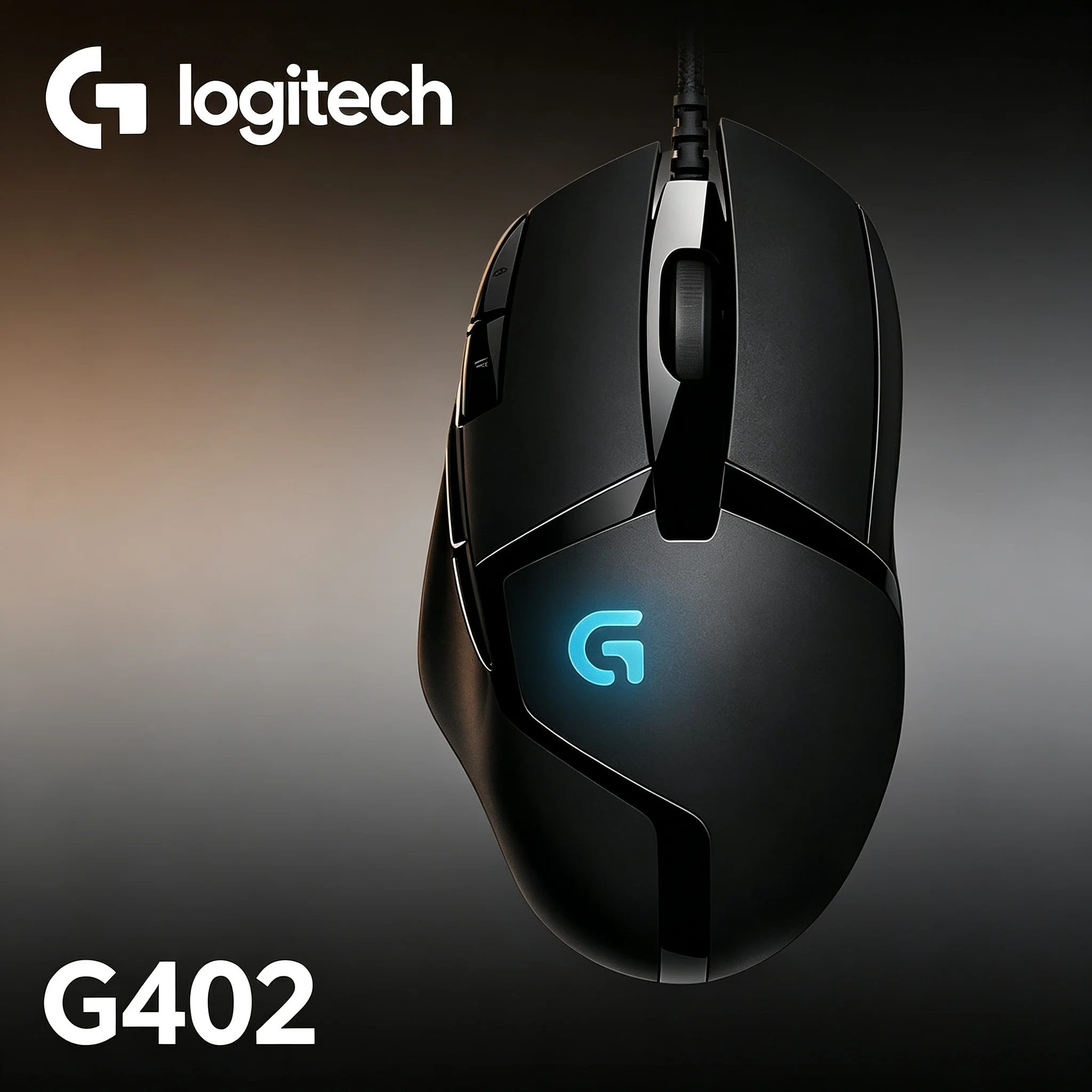 Original Logitech G402 Hyperion Fury Wired Mouse Durable Micro‑Switches Gaming Mice For PC Notebook User
