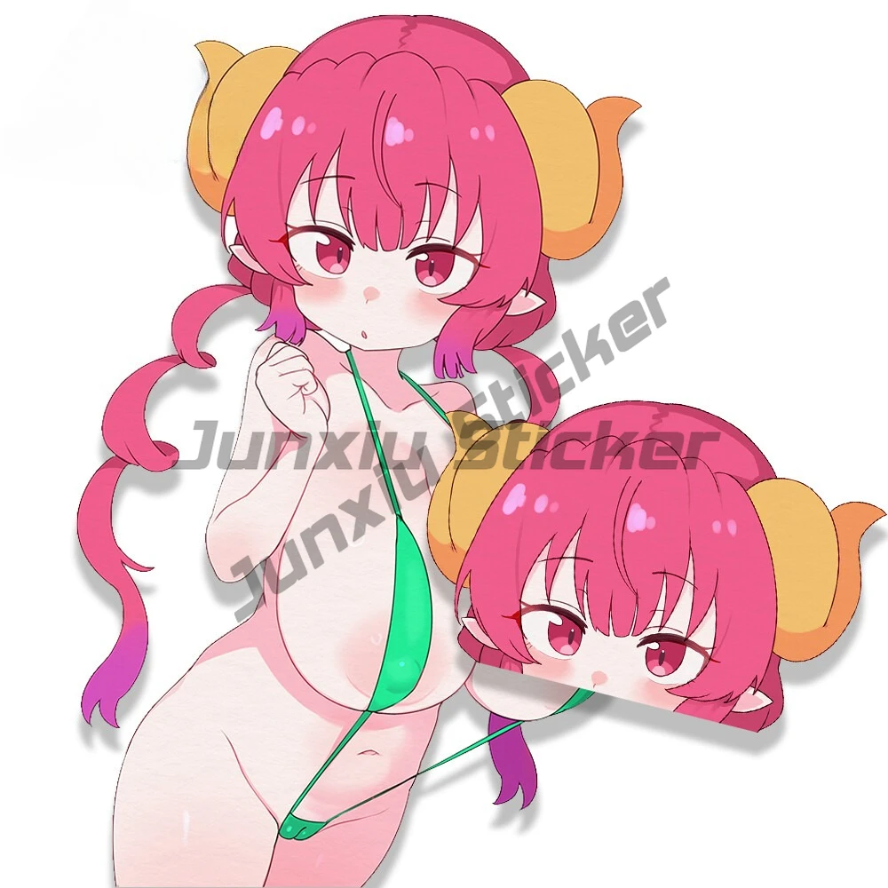 

Kawaii Ilulu Waifu Anime Car Stickers Peeker Design Vinyl Stickers