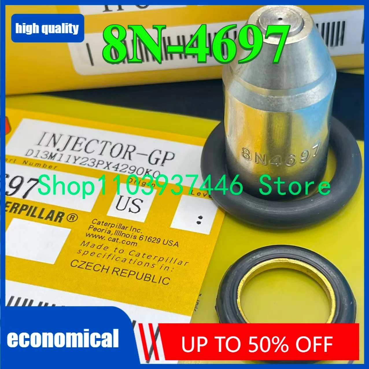 

8N4697 8N-4697 Топливная форсунка 8M1584 8M-1584 для D3333C 3304 3306 Втулка инжектора D330 D333 Common Rail