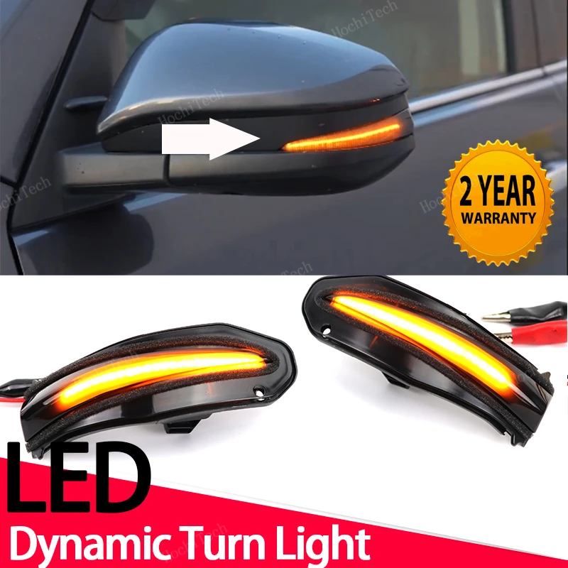 2pcs Car Side Mirror Blinker Indicator Lamp LED Dynamic Turn Signal for Toyota RAV4 XA40 4Runner Highlander XU50 Kluger Noah R80