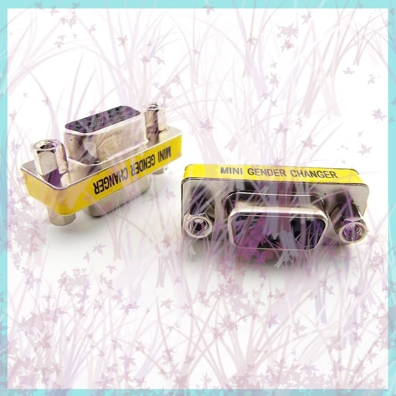 VGA / SVGA 15pin Female to Female Cable Gender Changer Adapter F/F Extender Connector Joint Serial Port B2