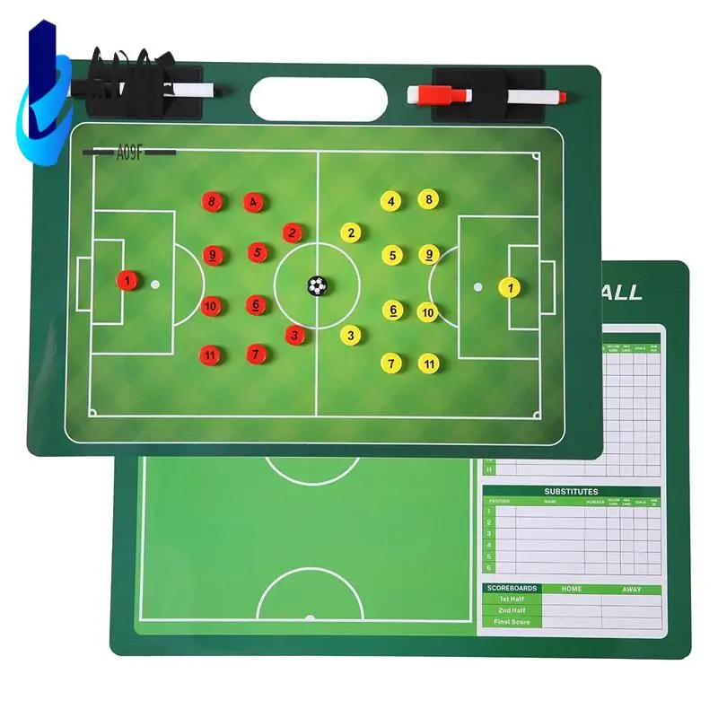 

A09F-Magnetic Soccer Clipboard For Coach,Double-Sided Dry Erase Soccer Board For Sport Strategizing Techniques Plays