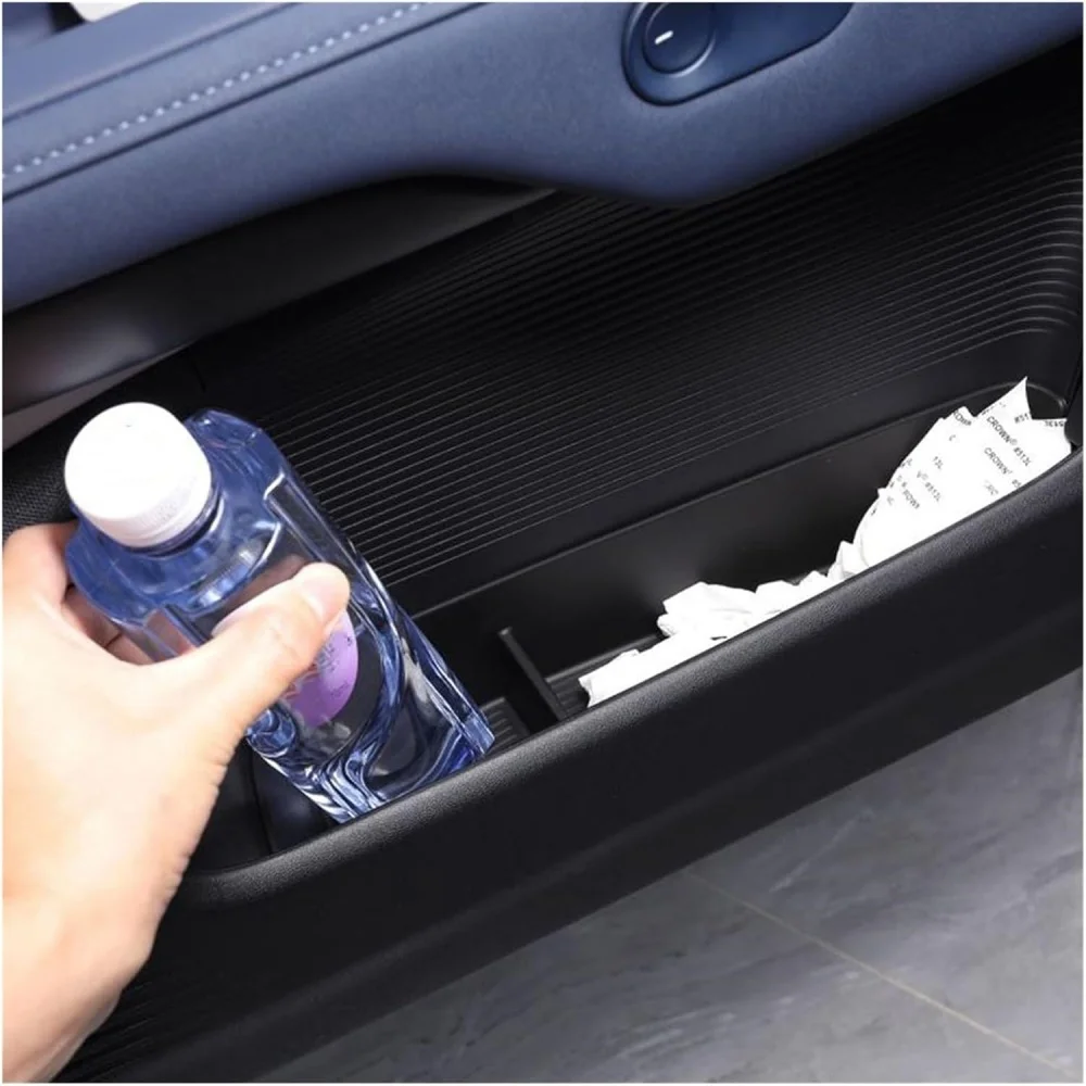 Car Door Side Storage Box for Xpeng G9 2022-2024,TPE Front Rear Door Handle Organizer Door Lower Storage Box Interior Accessorie