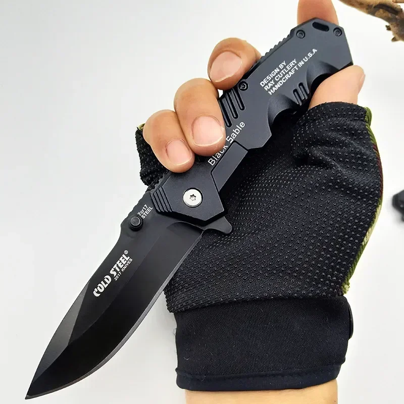 Folding Knife High Hardness Tactical Survival Knife Outdoor Self-defense Knife Hiking Hunting Pocket Knife Camping EDC Tool