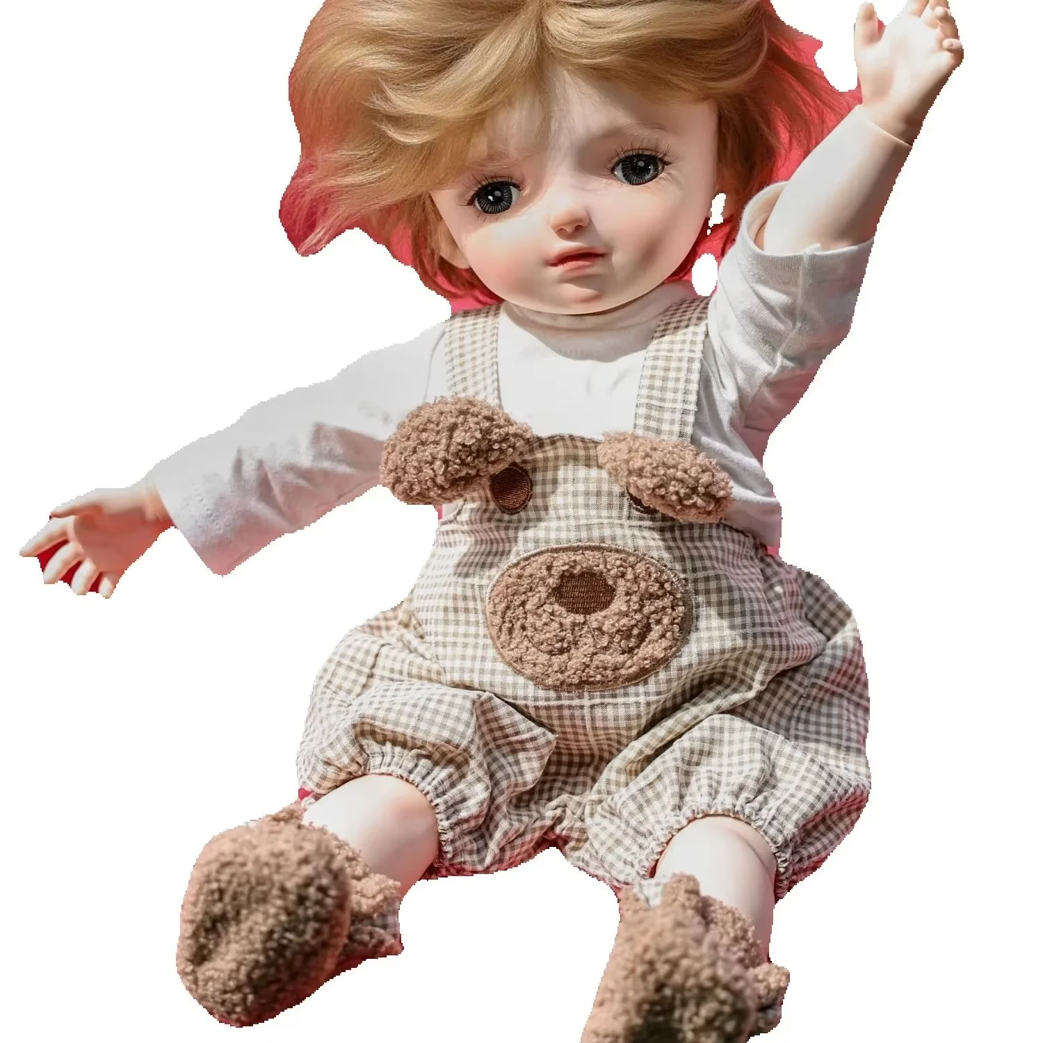 

Cloveray 20-дюймовая виниловая кукла Kawaii для всего тела BJD в корейском стиле с регулируемой осанкой, сферическая шарнирная кукла BJD, любимые художественные подарки