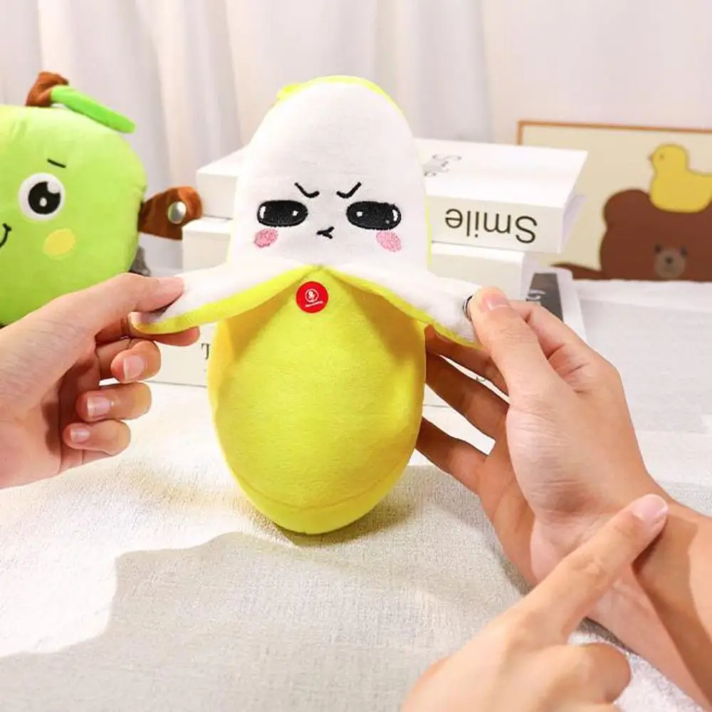 Metrónomo de inducción con formas de frutas creativas, modos musicales, juguete interactivo de frutas lindas, juguete de peluche con ritmo musical suave y percepción musical