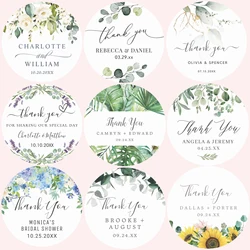 Personalized Round Wedding Stickers, Wedding Thank You Sticker, Custom Wedding Favor Sticker, A Sweet Thank You Stickers