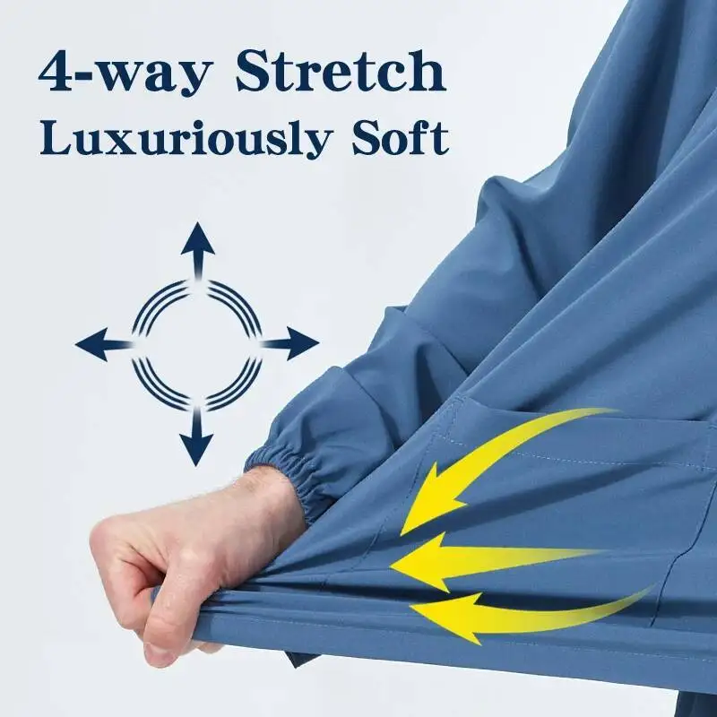 

Больничная рабочая одежда, униформа для врачей и медсестер, мужская модная ортопедическая хирург, спандекс, медицинские наборы скрабов S