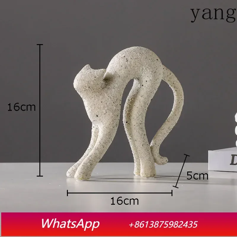 

LH Sandstone Style Sculpture Desk Decoration Modern Craft Abstract Resin Decoration