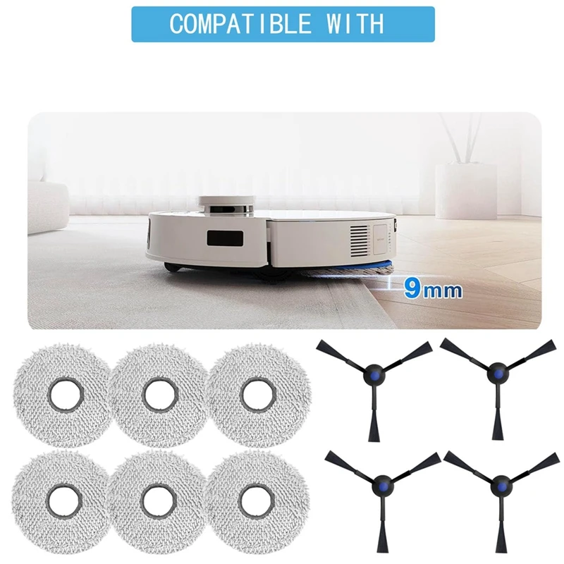 Cecovacs deebotの交換用アクセサリー、ロボット掃除機、ワイプ、サイドブラシ、t30 pro、omni wipes