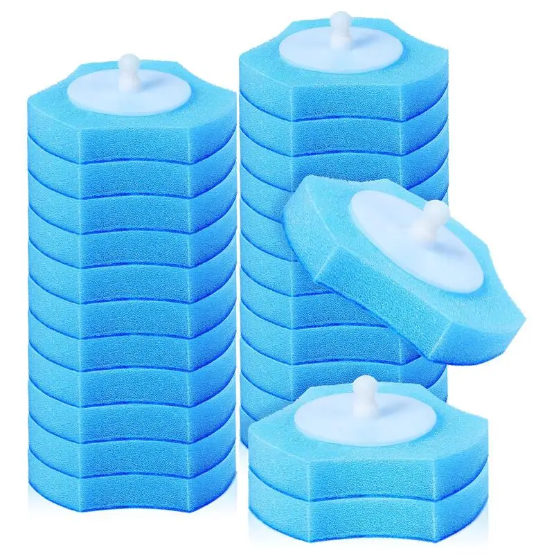 

30pcs Disposable Toilet Brush Replacement Heads Refills Toilet Bowl Cleaner Sponge Head Bathroom Cleaning Tools