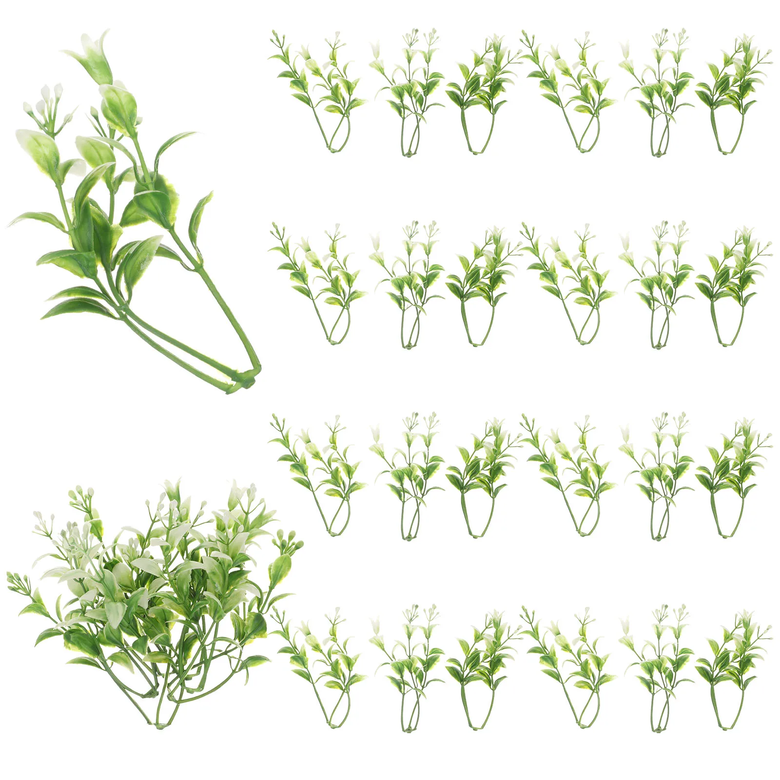 

30 Pcs Simulated Water Grass Decoration Fish Tank Fake Aquarium Plants Wreath Terrarium Accessories Plastic Decorations