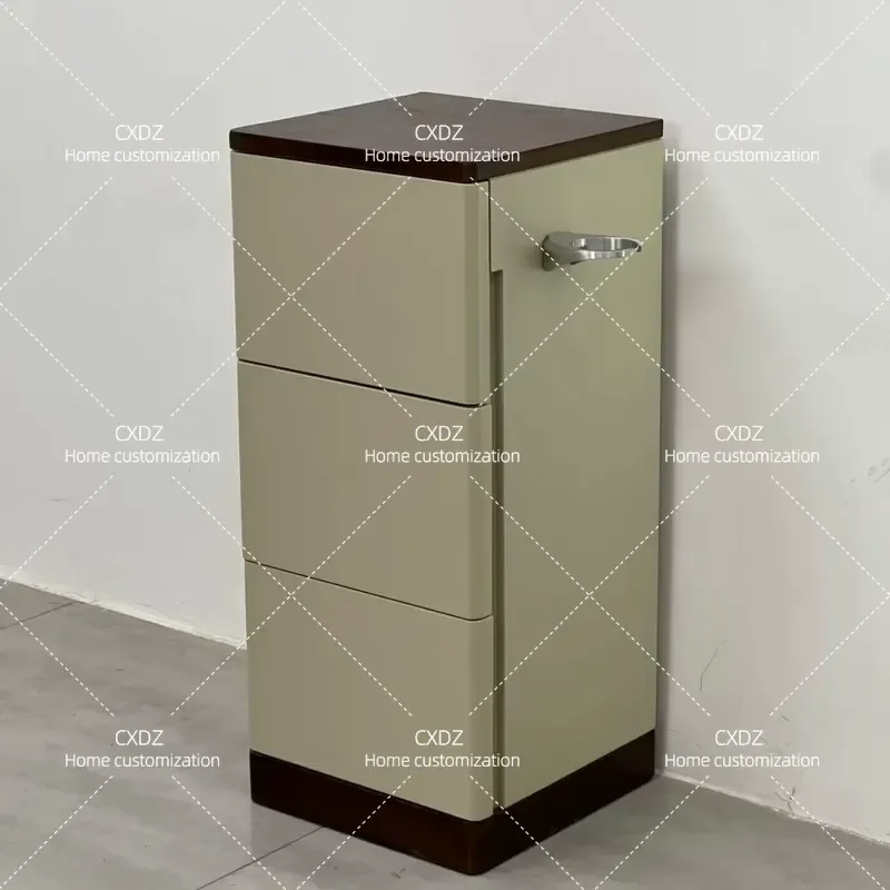 Hair Salon Tool Cabinet Multi Layer Storage Cart Barber Shop Organizer Simple Modern Design Mobile Utility Trolley