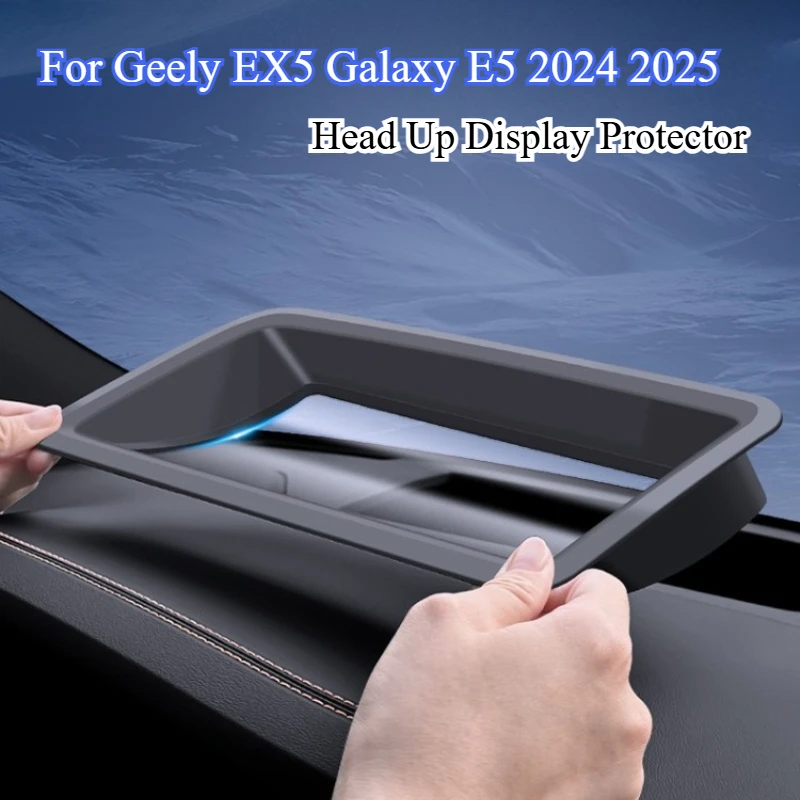 

For Geely EX5 Galaxy E5 2024 2025 Car KM/H HUD Head Up Display Protector Anti-Dust Reflective Screen Frame Interior Protection