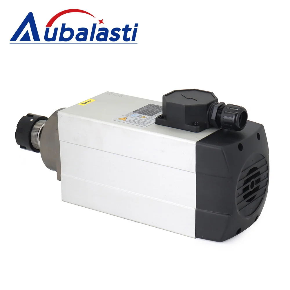 Aubalasti HQD 7.5KW 9KW CNC Air Cooled Spindle Motor 380V 220V ER32 300Hz GDF60-18Z For CNC Milling Lathe Router Machine Tools