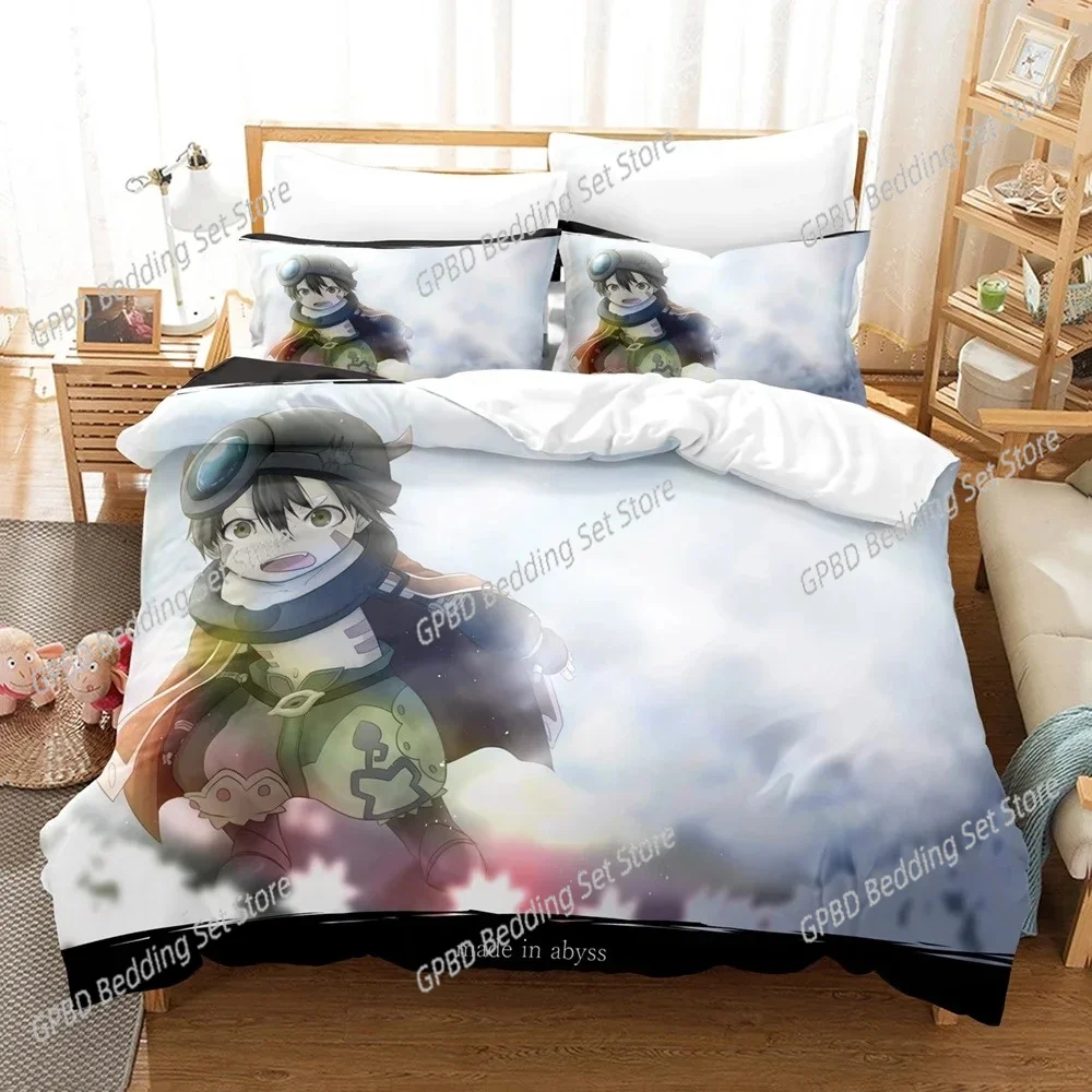 

3D Anime Made in Abyss Bedding Set Single Twin Double Queen King Cal King Size Bed Linen Set