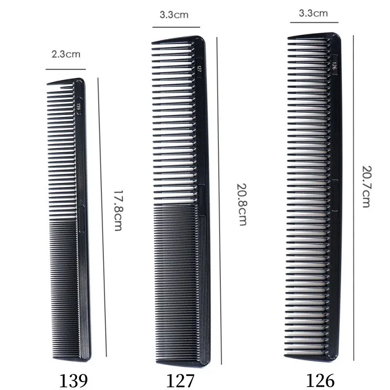 Spiral Tooth Cutting Comb Barber Shop Women's Long Hair Men Flat Cut Comb Pointed Tail Hair Brush Hairbrush Salon Styling Tools