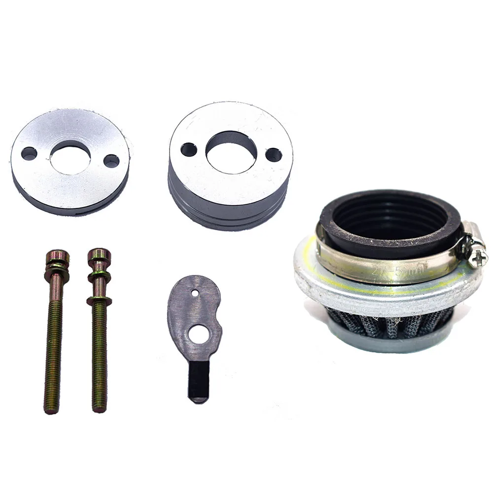 For 23cc 33cc 43cc Big Foot Goped Blade Scooter 47cc 49cc Pocket Bike Mini Dirt AT Carburetor  Air Filter Adapter Vstack