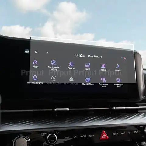 기아 카니발 KA4 2021 자동차 인포테인먼트 라디오 GPS 네비게이션 디스플레이 스크린 필름 용 강화 유리 화면 보호기