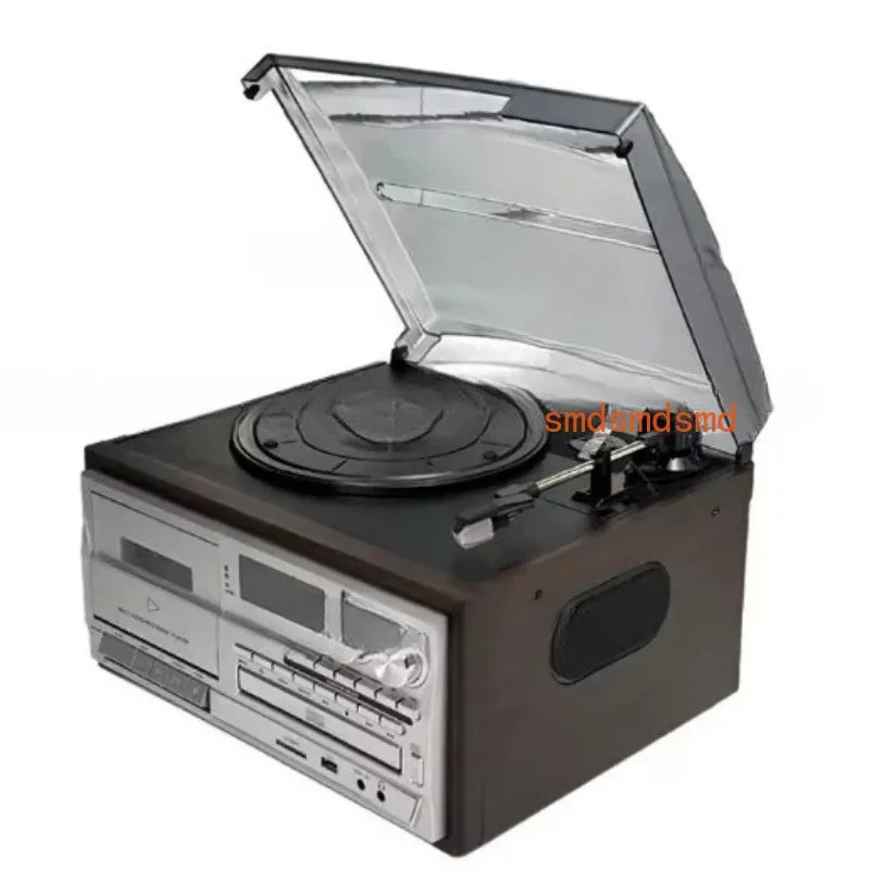 Retro Vinyl Record Player Vintage Storage Tape Machine Radio Desktop Multifunctional Bluetooth Speaker