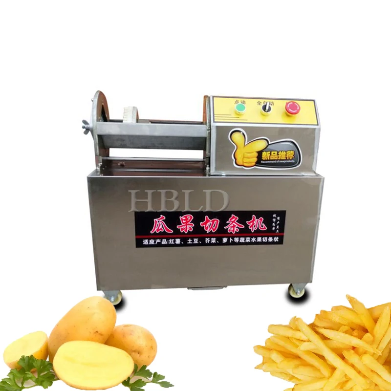 Efficient Commercial Vegetable Cutter Small Stainless Steel Potato Chip Cutter