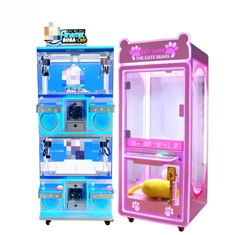 Customizable Lollipop Crane Claw Machine Automatic Ticket Carnival Surprise Mini Claw Machine Rubber Duck