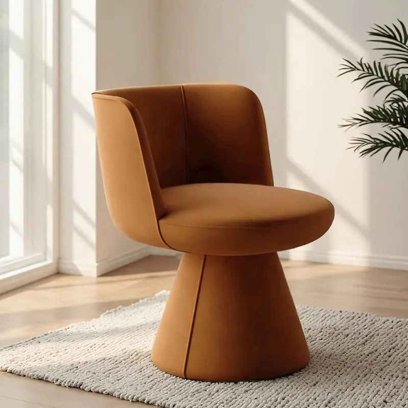 

Nordic Luxury Makeup Chairs Modern Rotating High-end Bedroom Dressing Stool Designer Creative Furniture Sillas De Comedor FYMC