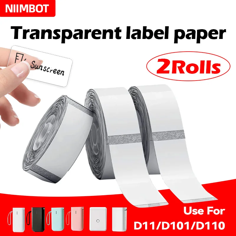 Etiketten aufkleber Niimbot D11 D110 D11 Etiketten papier transparent leuchtend weiß Niimbot D11 Etiketten für Niimbot D110 Drucker maschine