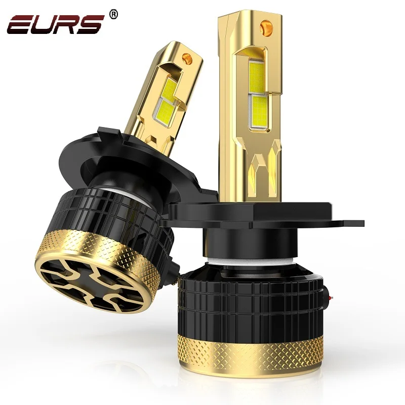 

EUES 2PCS Super Bright H7 H4 Car Headlight Light Canbus H1 H4 H7 H8 H9 H11 9005 9006 9012 Automotive Headlight 120W 16000LM V27