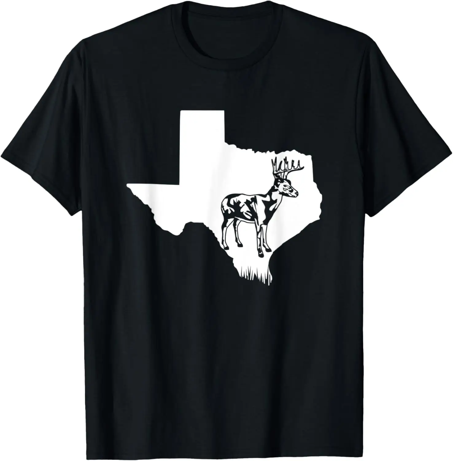 

Hunting Buck or Deer- TEXAS Map art Hunter T-Shirt