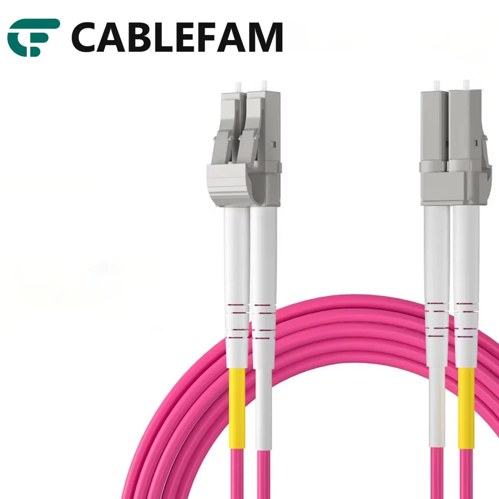 OM4 LC to LC UPC Fiber Optic Cord Cable 100/40/10Gb Multimode Duplex MMF 50/125μm LSZH 2.0mm Fiber Optic Cord